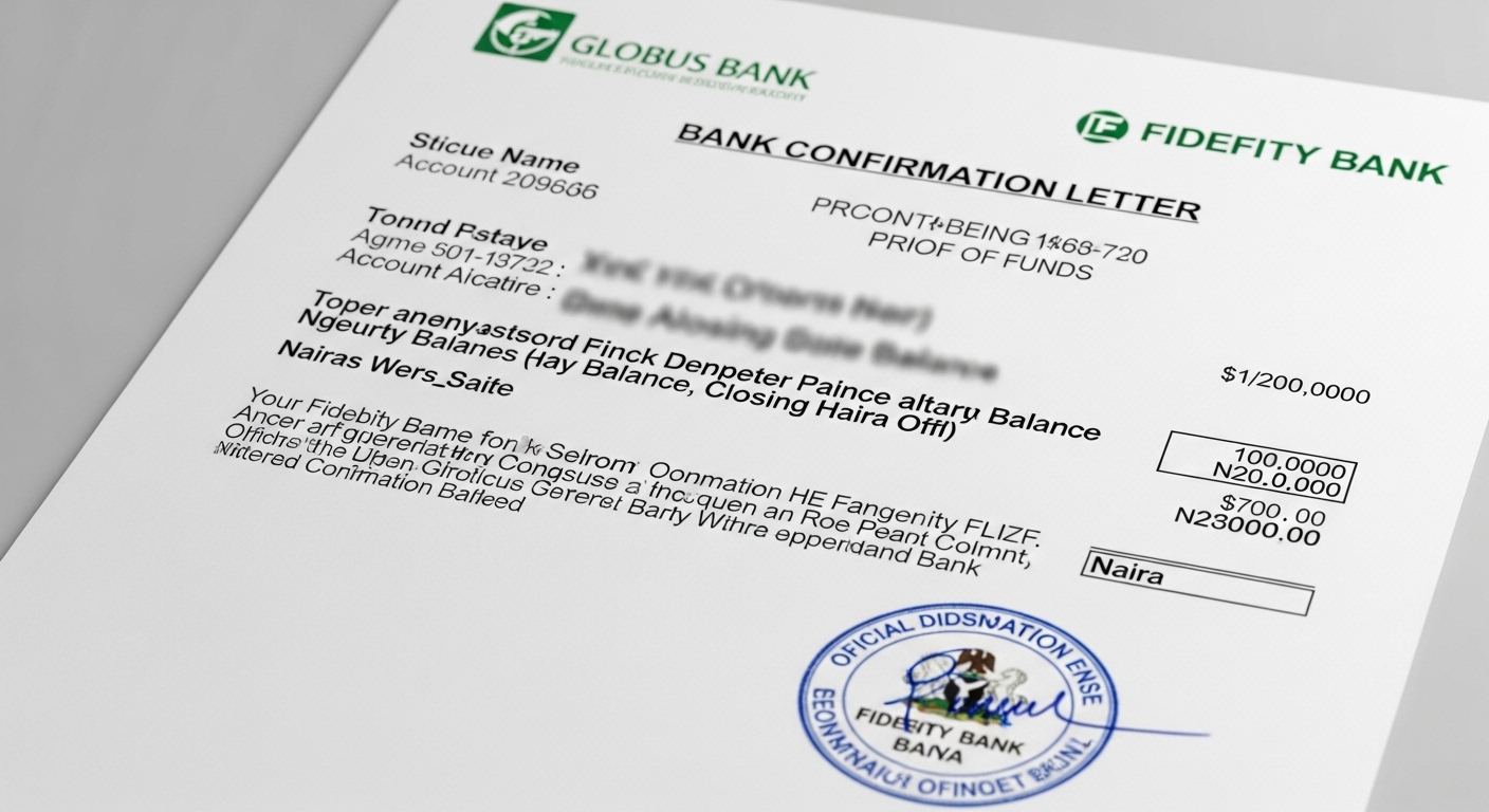 Proof of Funds in Nigeria Example - Image 1